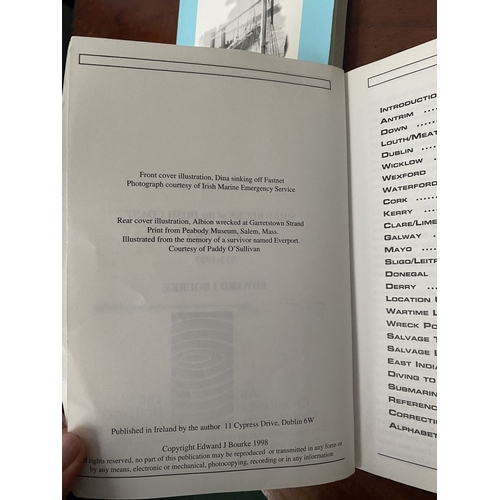 175 - A BOOK LOT OF IRISH INTEREST: Volumes I, II & III ‘Shipwrecks of the Irish Coast’ by Edward J. Bourk... 