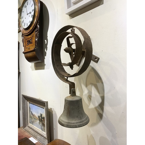 180 - A J4 SHIP’S BELL, c.1916, Marked in italic on the crown, together with the legend Mears & Co London.... 