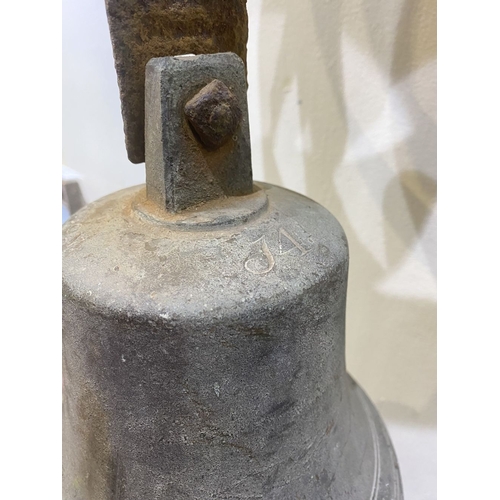 180 - A J4 SHIP’S BELL, c.1916, Marked in italic on the crown, together with the legend Mears & Co London.... 