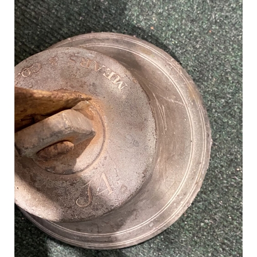 180 - A J4 SHIP’S BELL, c.1916, Marked in italic on the crown, together with the legend Mears & Co London.... 