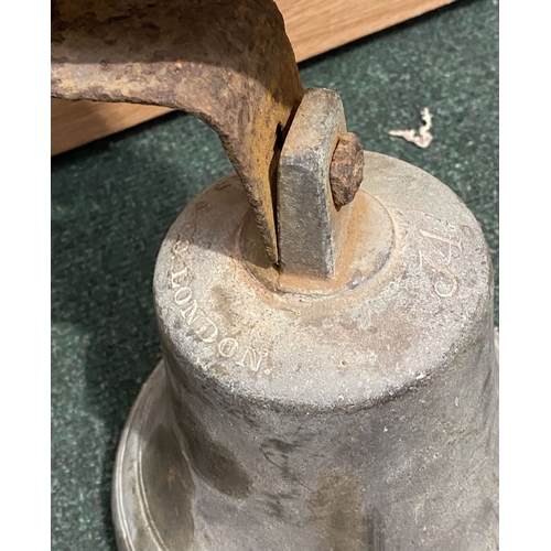 180 - A J4 SHIP’S BELL, c.1916, Marked in italic on the crown, together with the legend Mears & Co London.... 