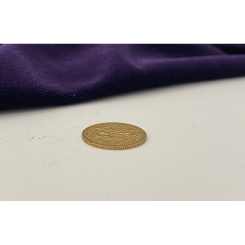 49 - A VICTORIA GOLD HALF-SOVEREIGN – 1896, Jubilee portrait of Queen Victoria, crowned, veiled bust faci... 