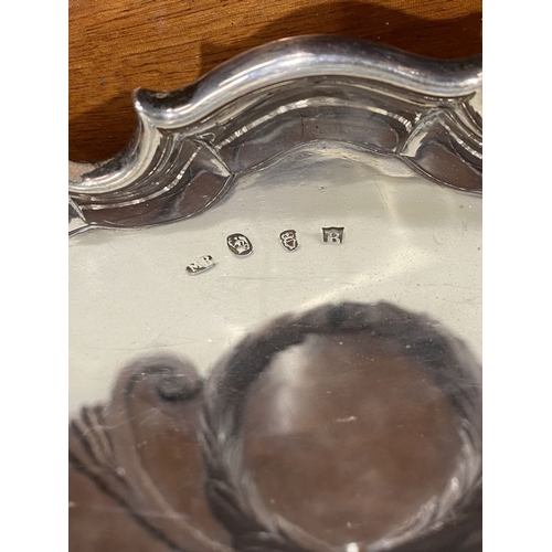 8 - A SUBSTANTIAL GEORGE II IRISH SILVER SALVER, by Matthew Browne, Dublin, c.1748. Of large proportions... 