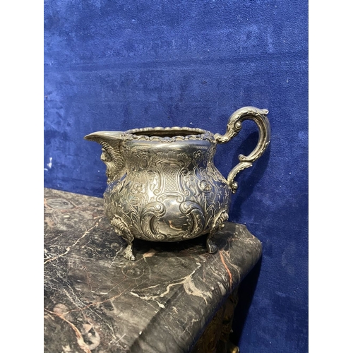 AN EXCEPTIONALLY CRAFTED IRISH SILVER TEAPOT & MILK JUG, by West & Son ...