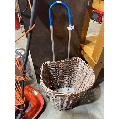 270 - Wicker trolley