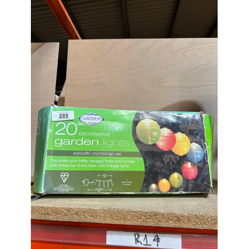 295 - Garden king 20 decorative garden lights indoor and outdoor use