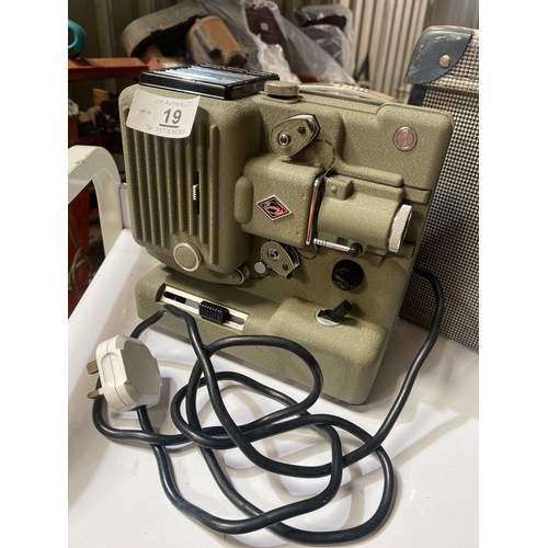 19 - Vintage Eumig P8 projector with case