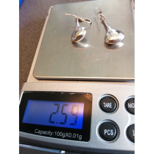 21A - Silver earrings 2.6 grams