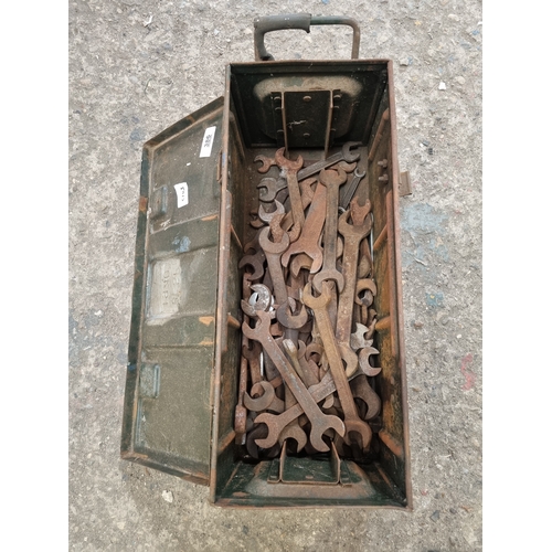 386 - Ammo metal tool chest with contents