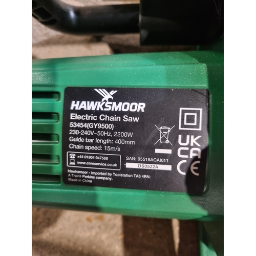 389 - New Hawksmoor electric chain saw 2200w