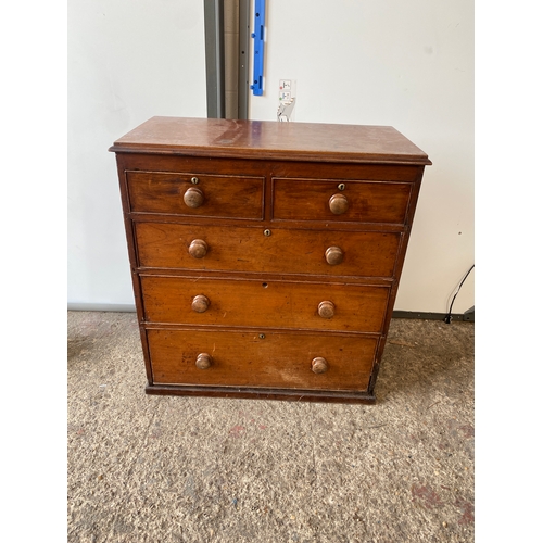 419 - Nice old chest of drawers - 2 over 3 - deep drawers - good condition