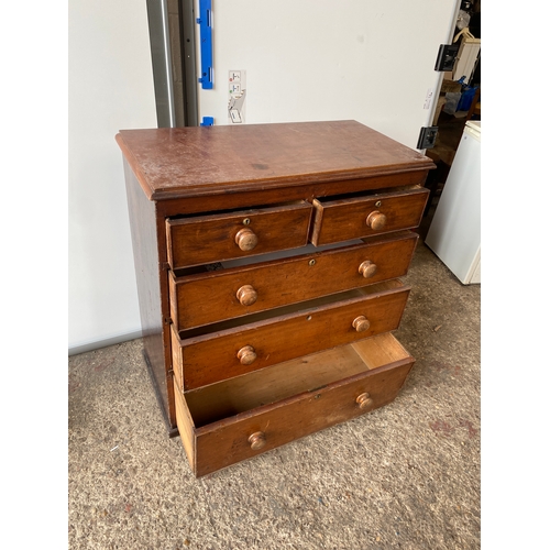 419 - Nice old chest of drawers - 2 over 3 - deep drawers - good condition