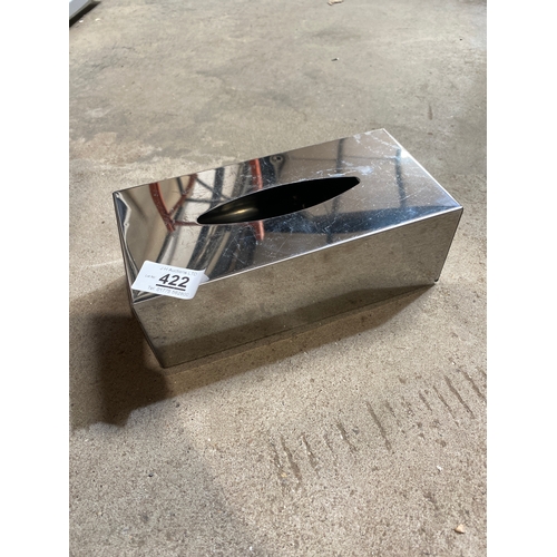 422 - Stainless steel tissue box