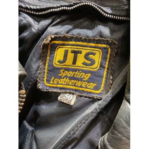 Vintage men’s JTS sporting leather ware jacket - approx size L/XL