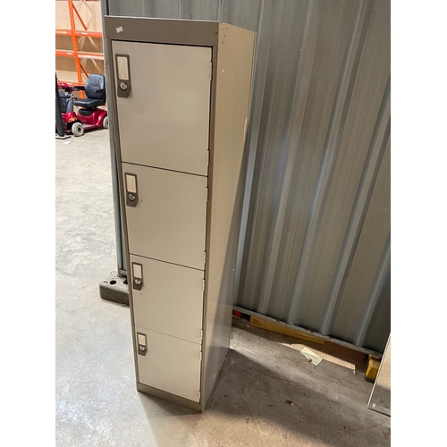 97 - 4 way metal locker - no key