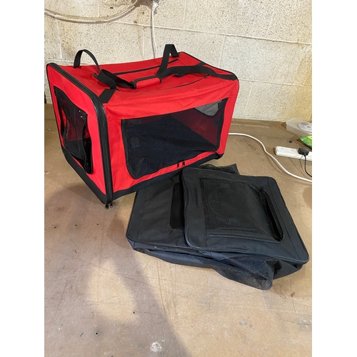 110 - 2x dog/pet carry cases - good condition