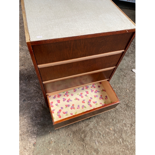 114 - Vintage 4 drawer unit