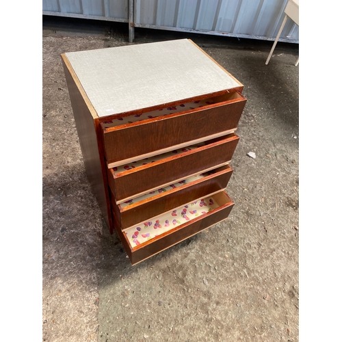 114 - Vintage 4 drawer unit