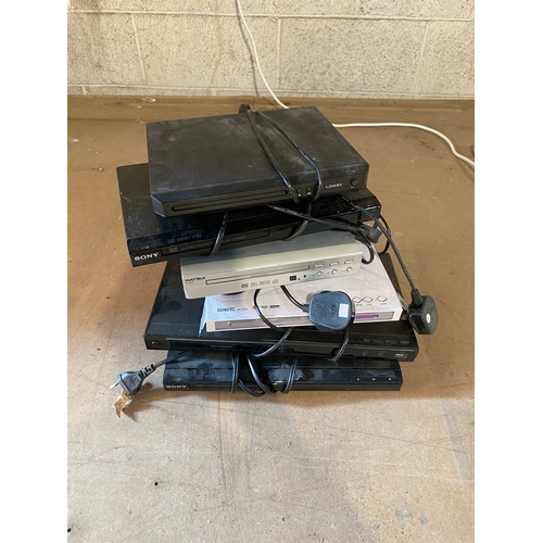 155 - Bundle of dvd players includes sony, matsui