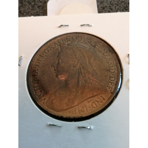 31A - 1901 penny in extremely fine condition with lustre