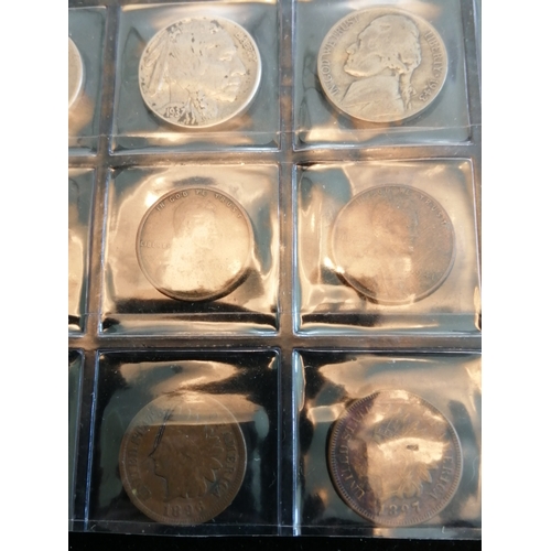 38A - USA coinage including cents dated 1857, 1882,1883,1888,1896,1897,1899,1901,1911,1913,1919,1927 and 1... 