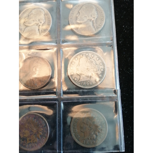 38A - USA coinage including cents dated 1857, 1882,1883,1888,1896,1897,1899,1901,1911,1913,1919,1927 and 1... 