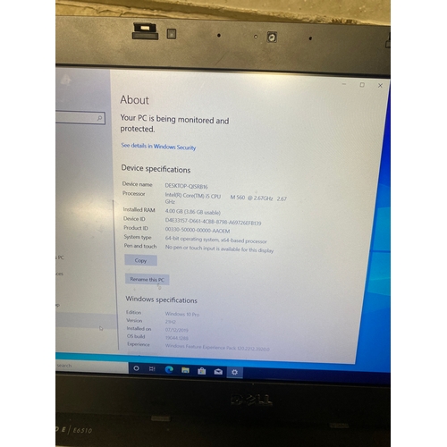 71 - Dell Latitude E6510 - i5 CPU, 4GB, 320GB, Windows 10 & Charger