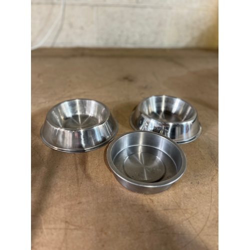 133 - Stainless steel animal food/water bowls