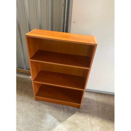 198 - Veneered bookcase shelving unit