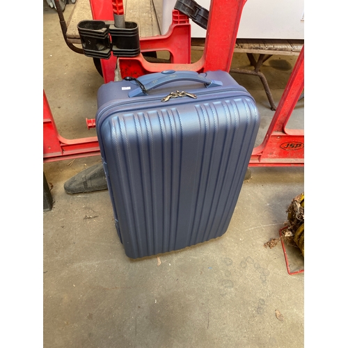 201 - Blue suitcase in good condition