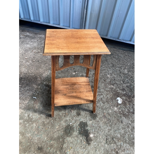 207 - Small carved wood side table