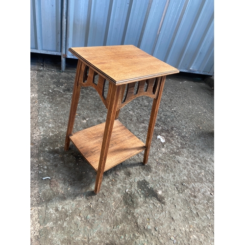 207 - Small carved wood side table