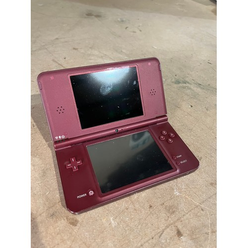 1 - Nintendo DSi XL console with Mario kart game - tested but no charger