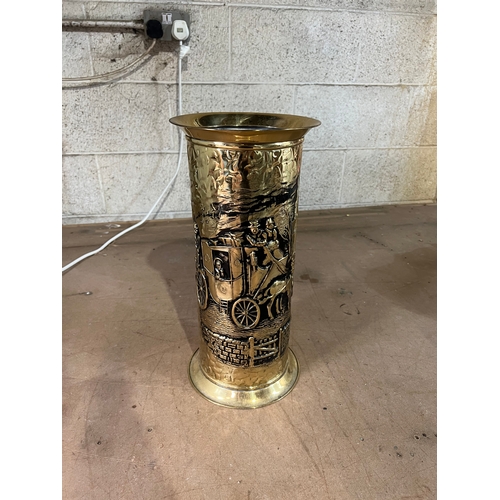 9 - Brass umbrella stand