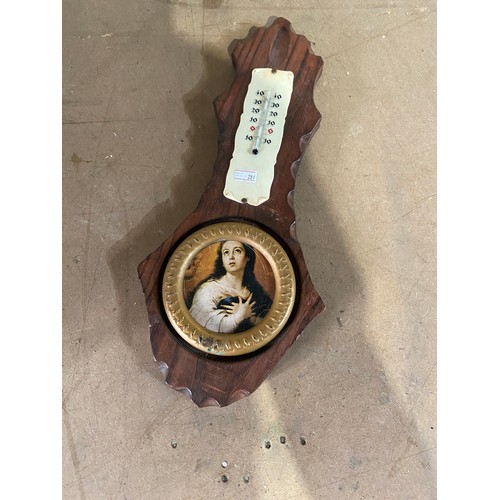 7 - Wall hanging barometer