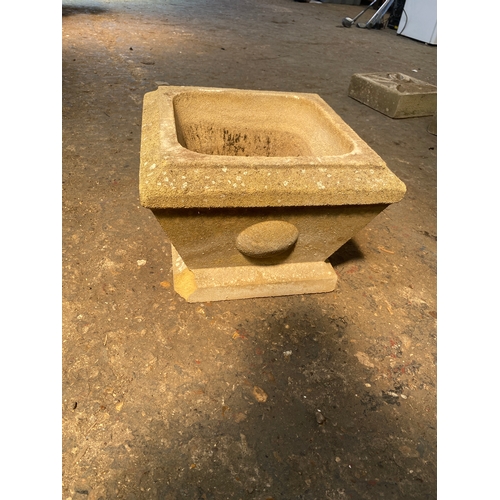 31 - Heavy stone garden planter