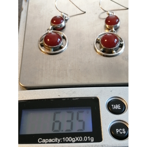 25A - Silver earrings 6.35 grams