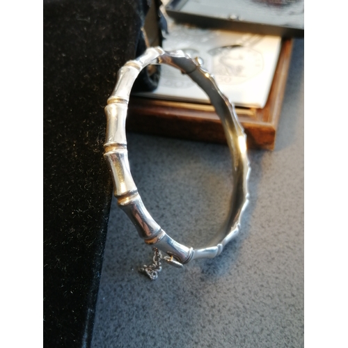 27A - Silver bangle 11.24 grams