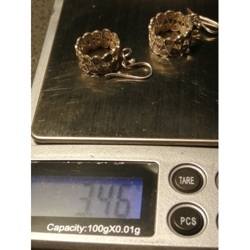 22A - Silver earrings 3.47 grams