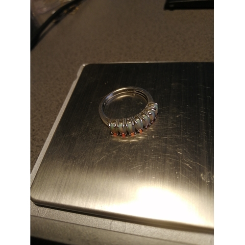 21A - Silver ring Size Q 2.75 grams