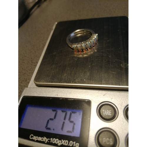 21A - Silver ring Size Q 2.75 grams