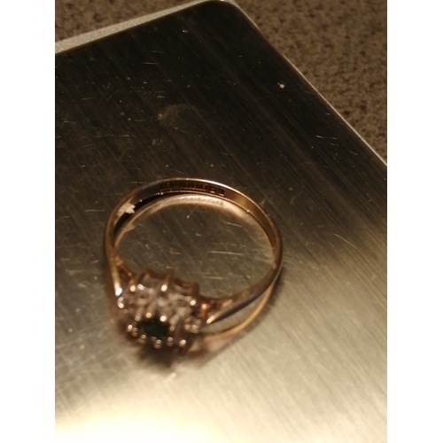 27A - 9ct gold ring Size N 1.39 grams