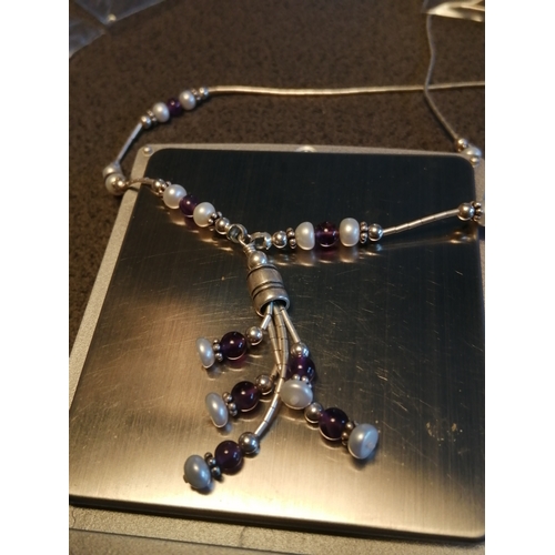 23A - Silver necklace 8.74 grams