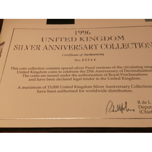 38A - 1996 United Kingdom silver anniversary collection (7coins)