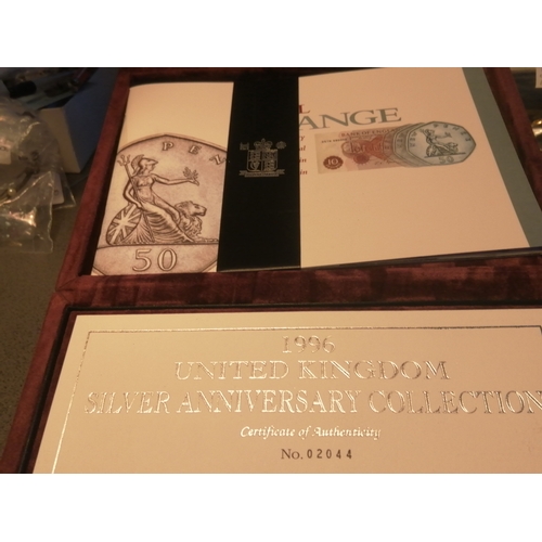 38A - 1996 United Kingdom silver anniversary collection (7coins)