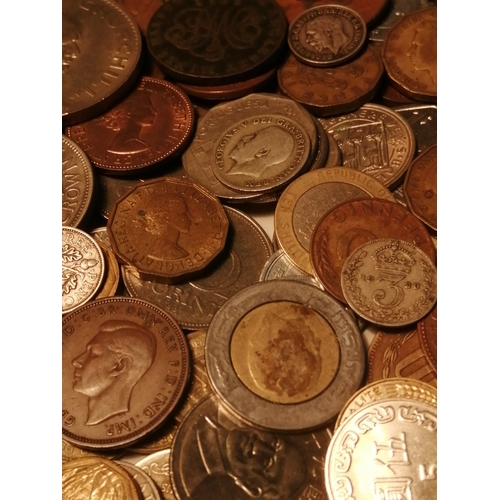 39A - Box of mixed coinage (silver noted)