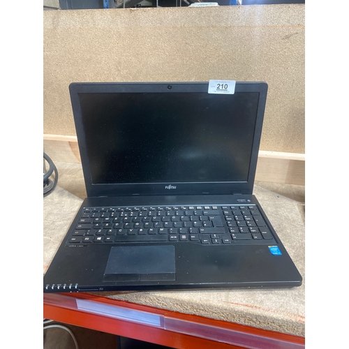210 - Fujitsu A555 laptop, i5-5th CPU, 8GB RAM, 240GB SSD - windows 10 installed - with charger