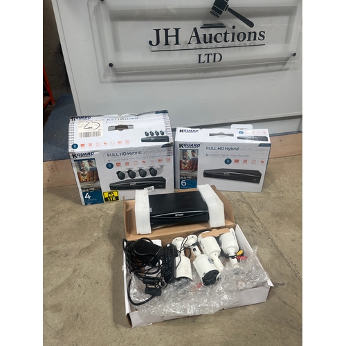 163 - KGuard HD Security System - 4 Cameras - with DVR