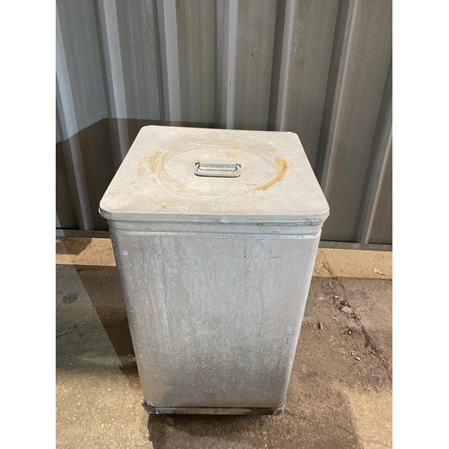 204 - Rare vintage large Grundy bin with seperate wheeled base