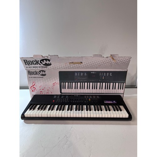 157 - RockJam 61 key electronic - with box